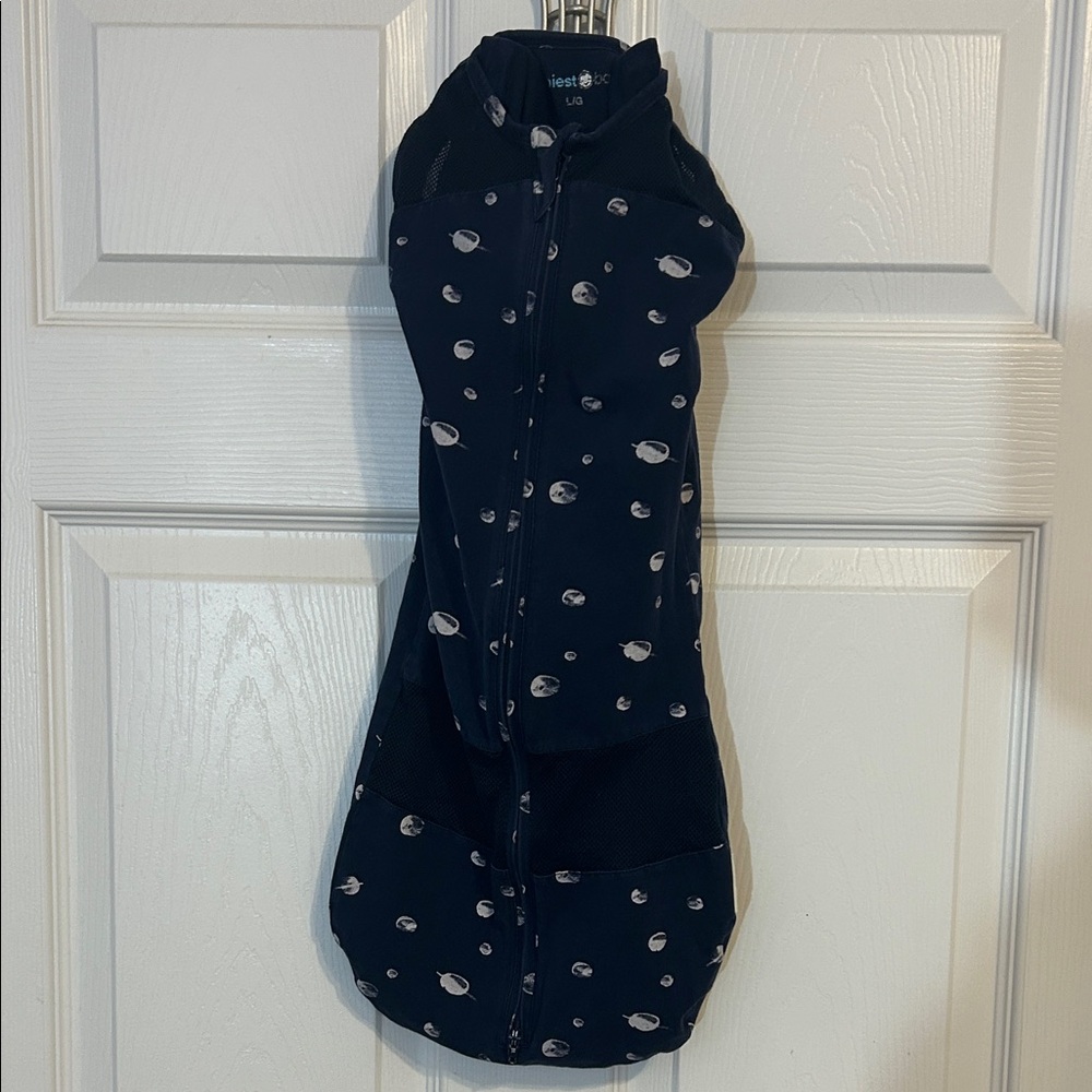 Navy Blue Planet Print Kids One Piece